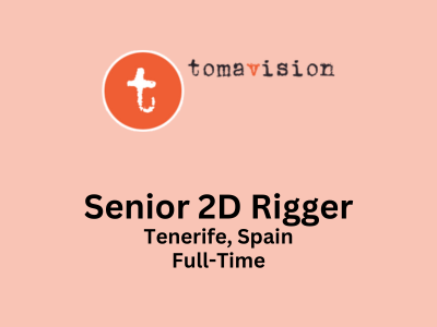 Tomavision Studio is looking for Senior 2D Riggers