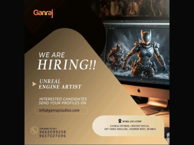 Unreal Engine Artist required at Ganraj Studios