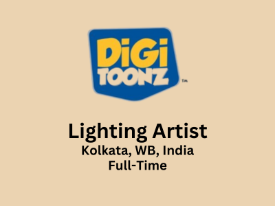Vacancies available for Lighting Artists at Digitoonz