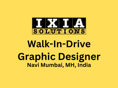 Walk-In for Graphic Designer at IXIA Solutions LLP