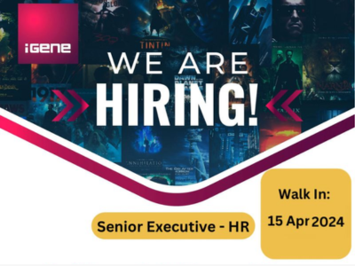 Walk-In for Senior Executive HR at iGene Studios