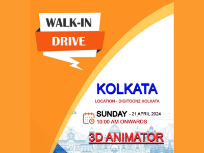 Walk-in-drive at Digitoonz for 3D Animators