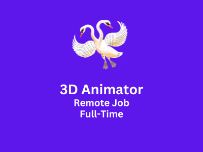 3D Animator required at Twin Swans Studio