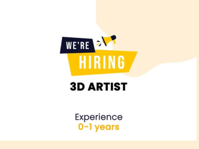 3D Artist required at Threemate Studio