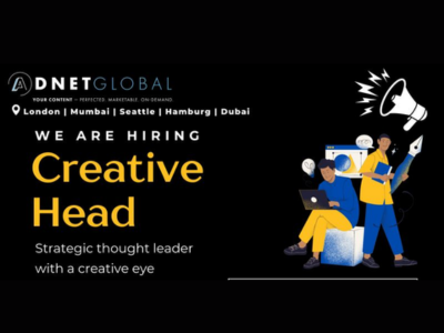Adnet Global is seeking for Creative Head