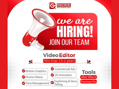 DigiCircal is looking for experienced Video Editor