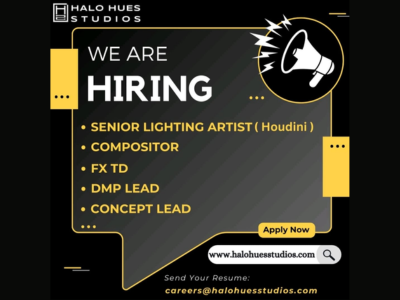 Hirings are open at HaloHues Studios Apply Now!!