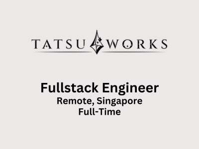 Jr Sr Fullstack Engineer required at Tatsu Works