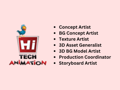 Multiple job openings at Hi-Tech Animation Studio