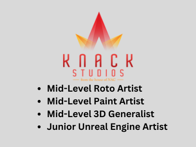 Multiple job openings at Knack Studios Hyderabad