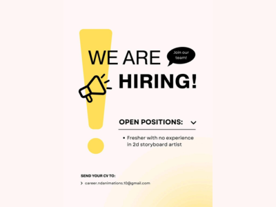 ND Animations is hiring Fresher 2D Storyboard Artist