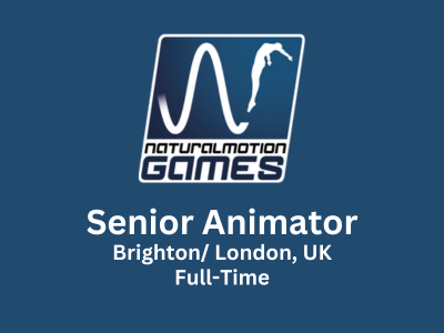 NaturalMotion is looking for a Senior Animator