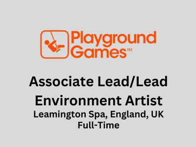 Playground Games hiring Associate LeadLead Environment Artist