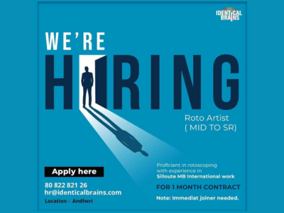 Roto Artist required at Identical Brains studios