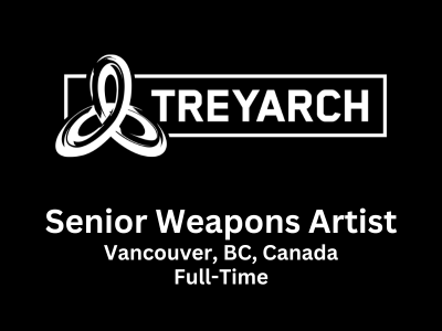 Senior Weapons Artist required at Treyarch