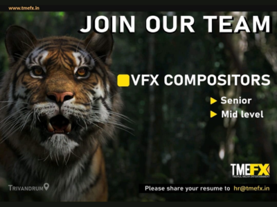 VFX Compositor required at Trishul Media Entertainment