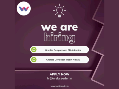 WebSeeder Technologies is hiring for latest jobs