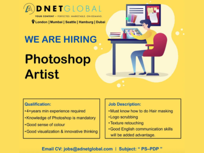 Adnet Global is calling for all Photoshop Artists