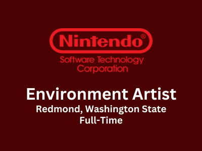 Environment Artist required at Nintendo Software Technology
