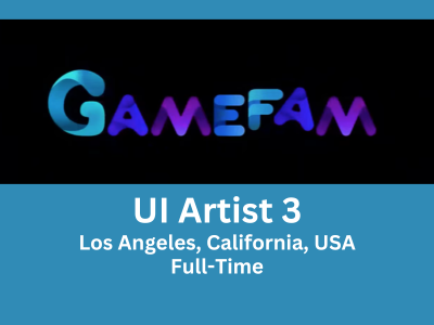 Full-time job opening for UI Artist 3 at Gamefam