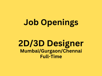 Full-time job openings for 2D3D Designers