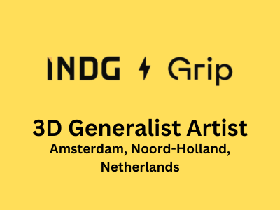 Grip is looking for 3D Generalist Artist