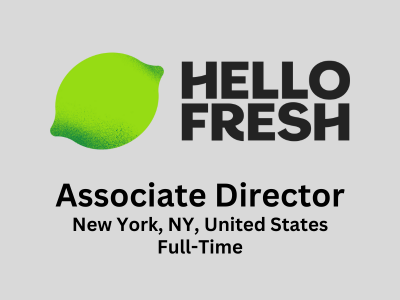 HelloFresh is in search of an Associate Director of Design