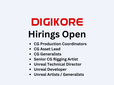 Hiring is open at Digikore Studios Limited