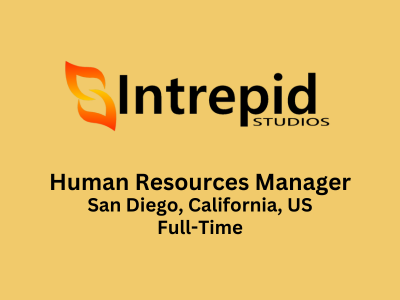 Human Resources Manager required at Intrepid Studios