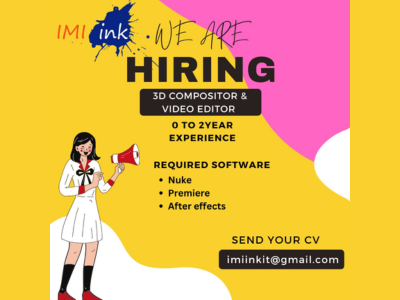 ImiInk looking for 3D Compositor & Video Editor