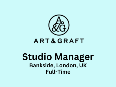 Join Art&Graft studio as a Studio Manager 