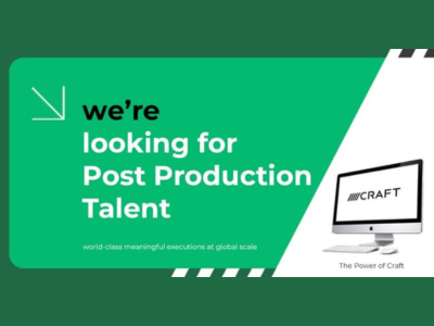 McCann Worldgroup is hiring for Post Production roles