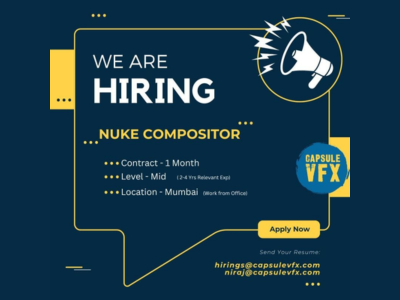 Mid-Level VFX Compositor required at Capsule VFX