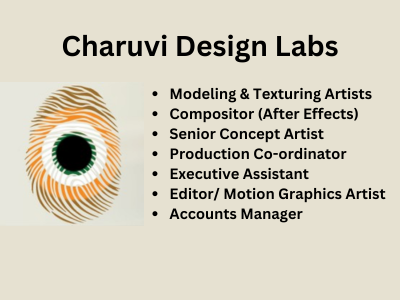 Multiple job openings at Charuvi Design Labs