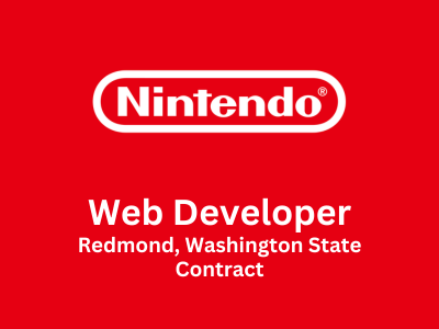 Nintendo Co. is seeking for experienced Web Developer - HTML5