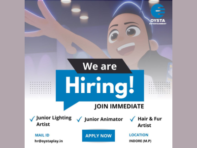 Oysta Entertainment is hiring for multiple openings