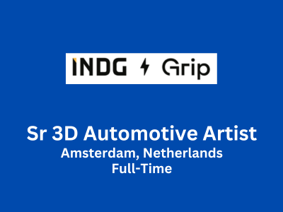 Senior 3D Automotive Artist required at INDG