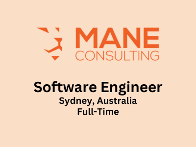 Software Engineer required at Mane Consulting