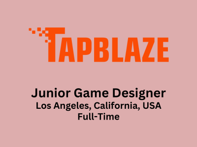 TapBlaze is looking for Junior Game Designer