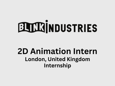 Blink Industries is hiring 2D Animation Intern - Animation and VFX Jobs