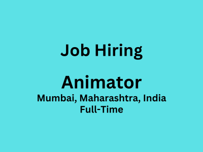 Full-time job opening for an experienced Animator