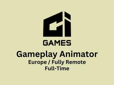 Gameplay Animator required at CI Games