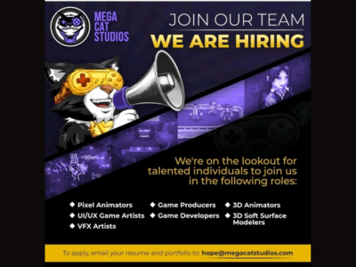 Mega Cat Studios is looking talented artists
