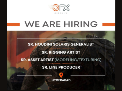 Multiple job openings at Oscar FX Studio