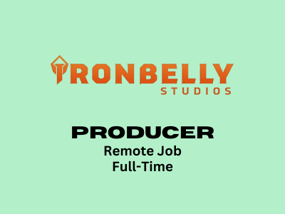 Remote job opening for Producer at Ironbelly Studios