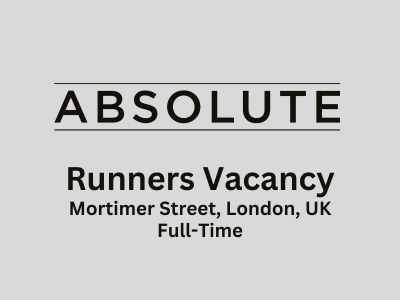 Runners Vacancy at Absolute Post Join Now!