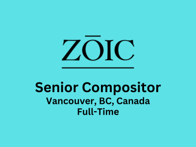Senior Compositor required at Zoic Studios