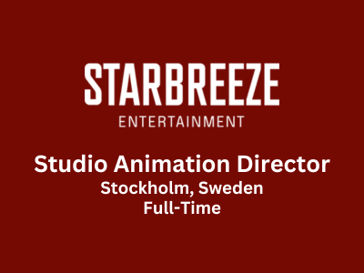Studio Animation Director required at Starbreeze