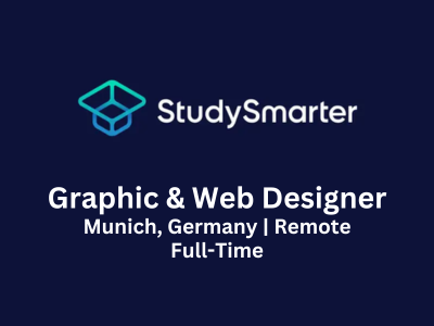 StudySmarter is looking for Graphic & Web Designer