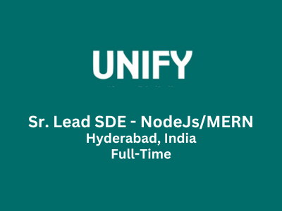 Unify Technologies is hiring Sr. Lead SDE